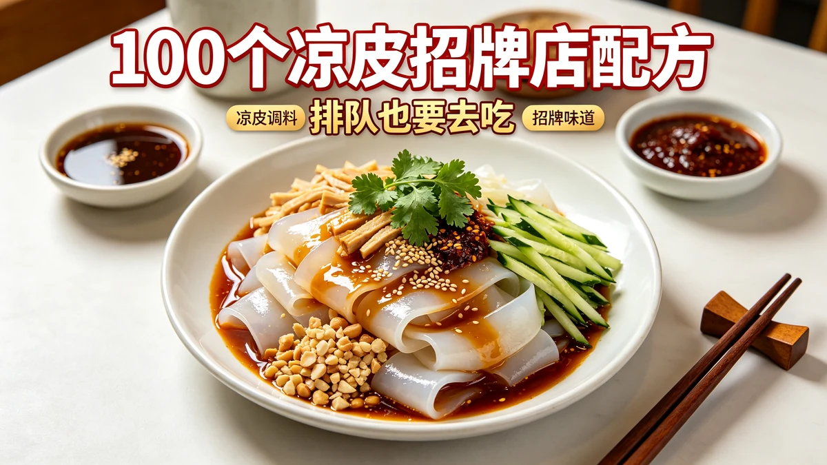 100个凉皮招牌店配方 排队也要去吃