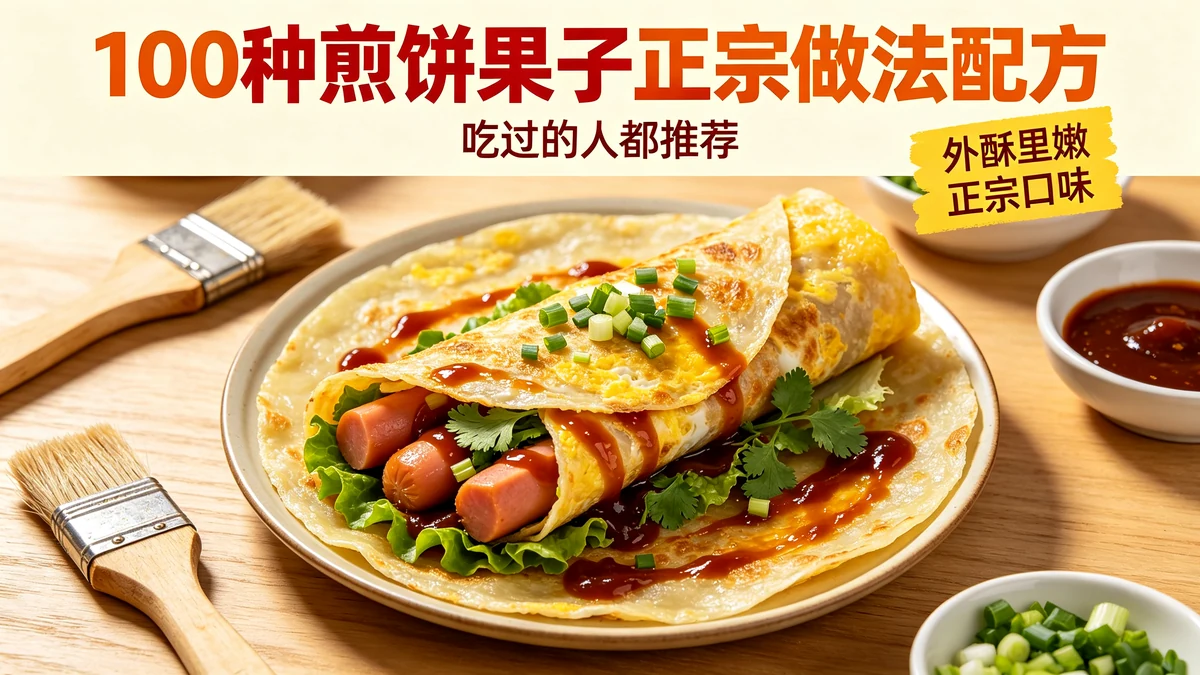 100种煎饼果子正宗做法配方 吃过的人都推荐