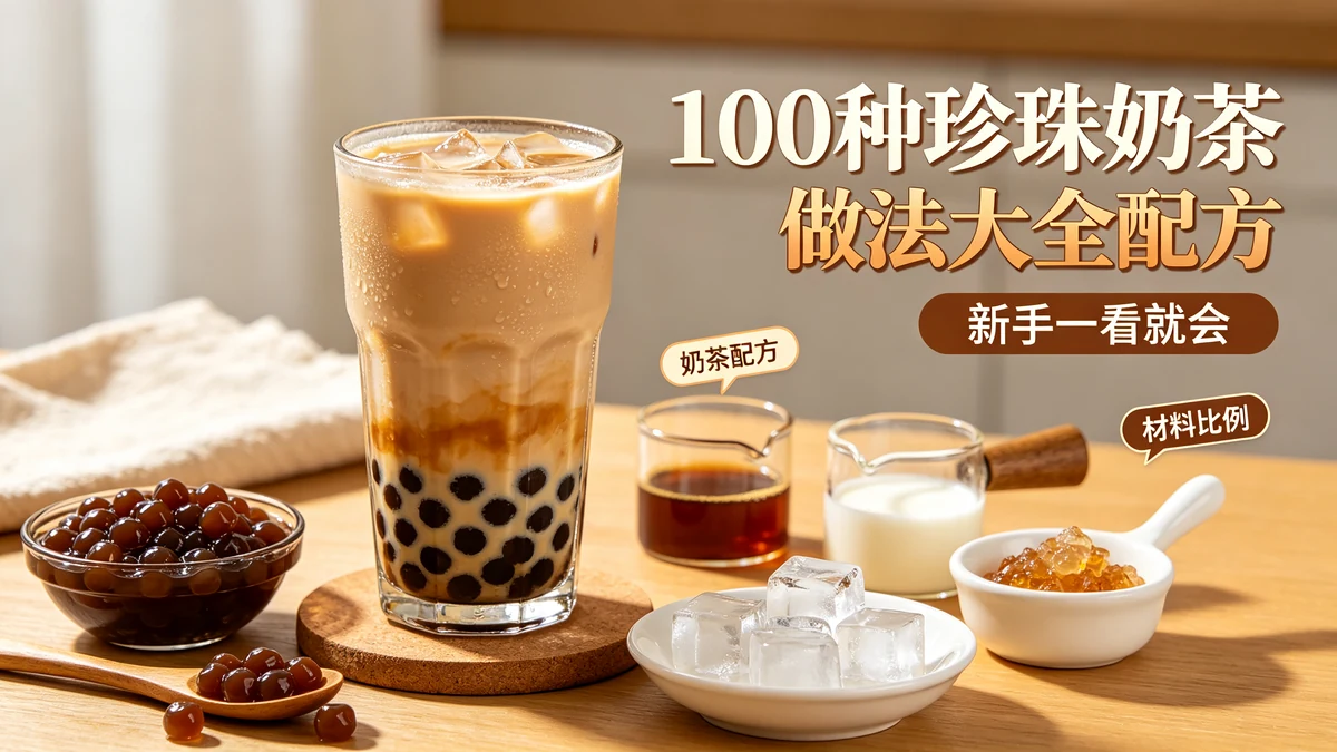 100种珍珠奶茶做法大全配方 新手一看就会