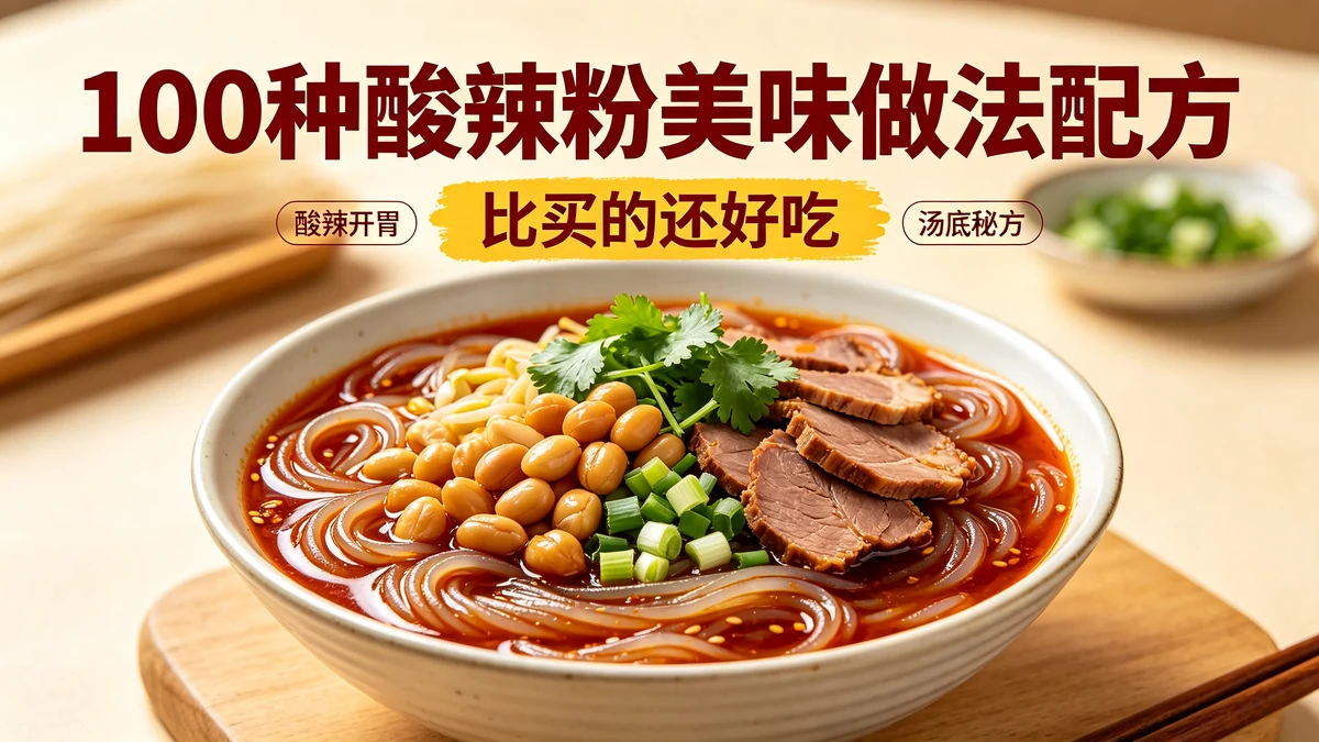 100种酸辣粉美味做法配方 比买的还好吃