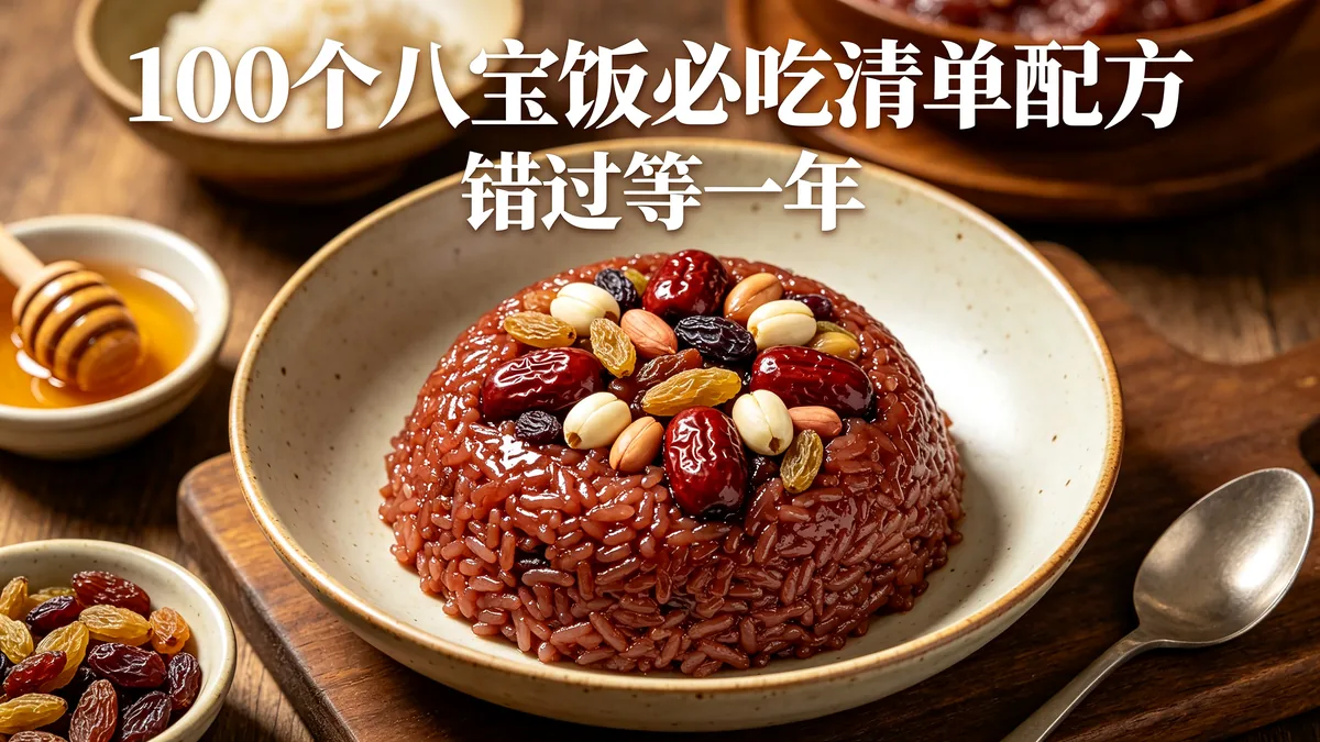 100个八宝饭必吃清单配方 错过等一年
