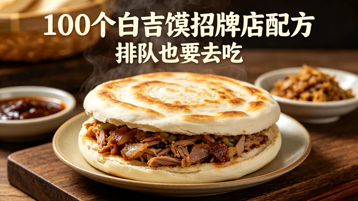 100个白吉馍招牌店配方 排队也要去吃