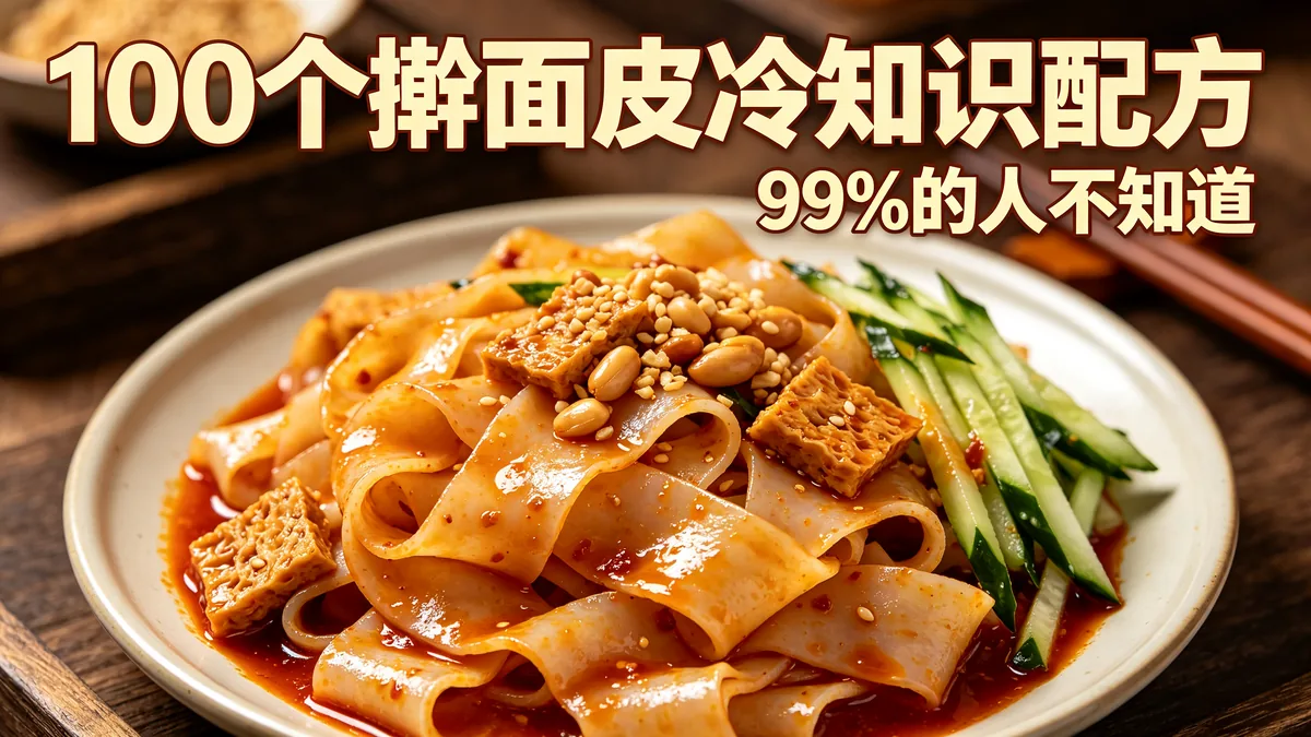 100个擀面皮冷知识配方 99%的人不知道