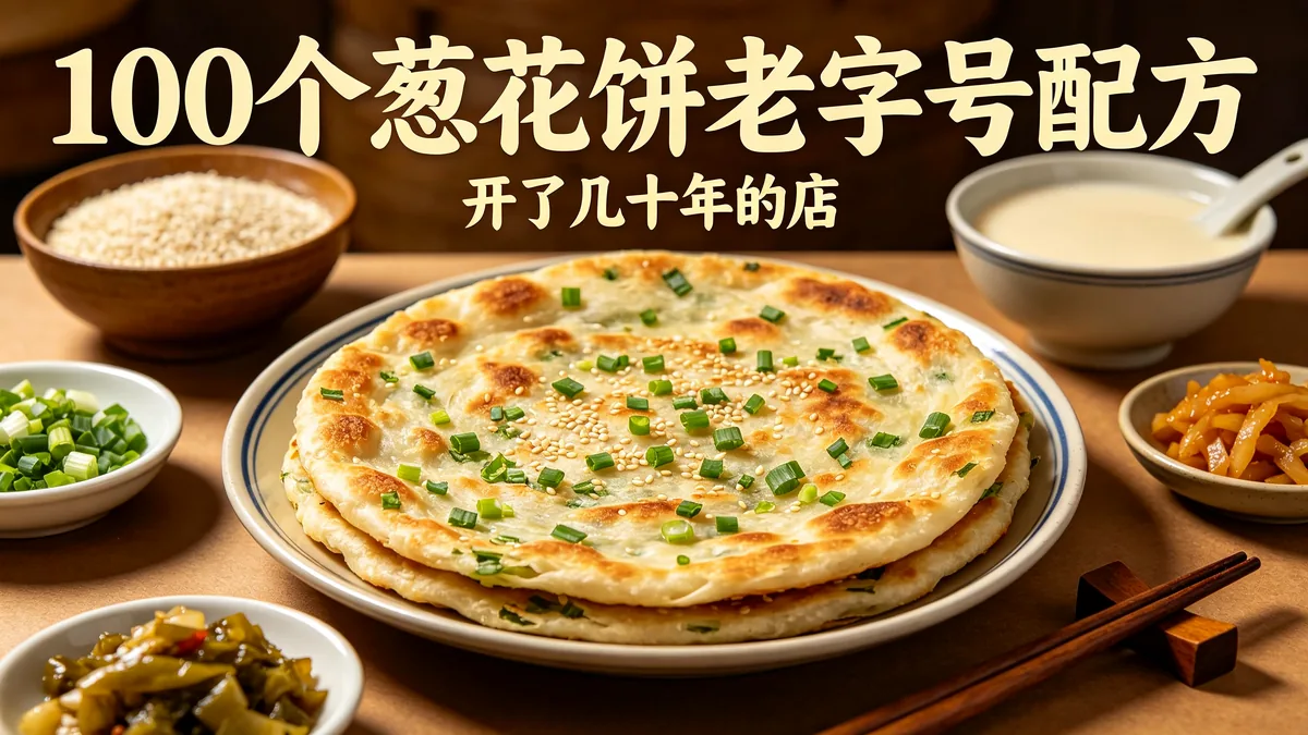 100个葱花饼老字号配方 开了几十年的店