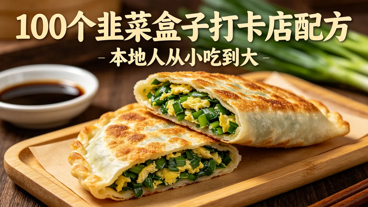 100个韭菜盒子打卡店配方 本地人从小吃到大