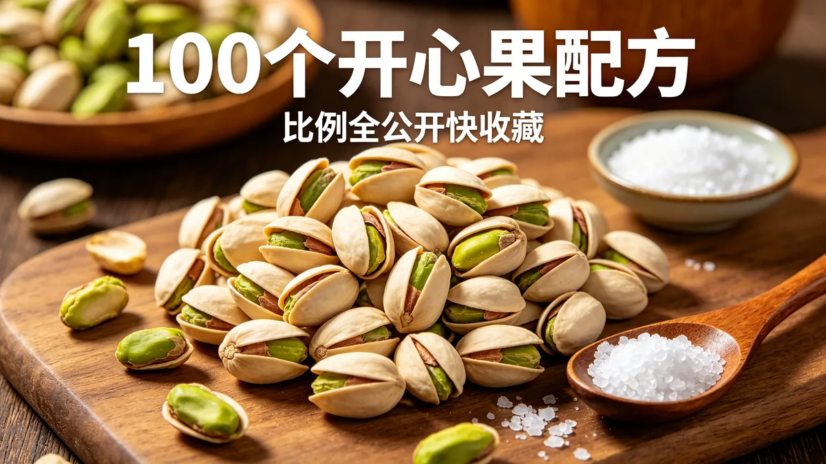 100个开心果配方 比例全公开快收藏