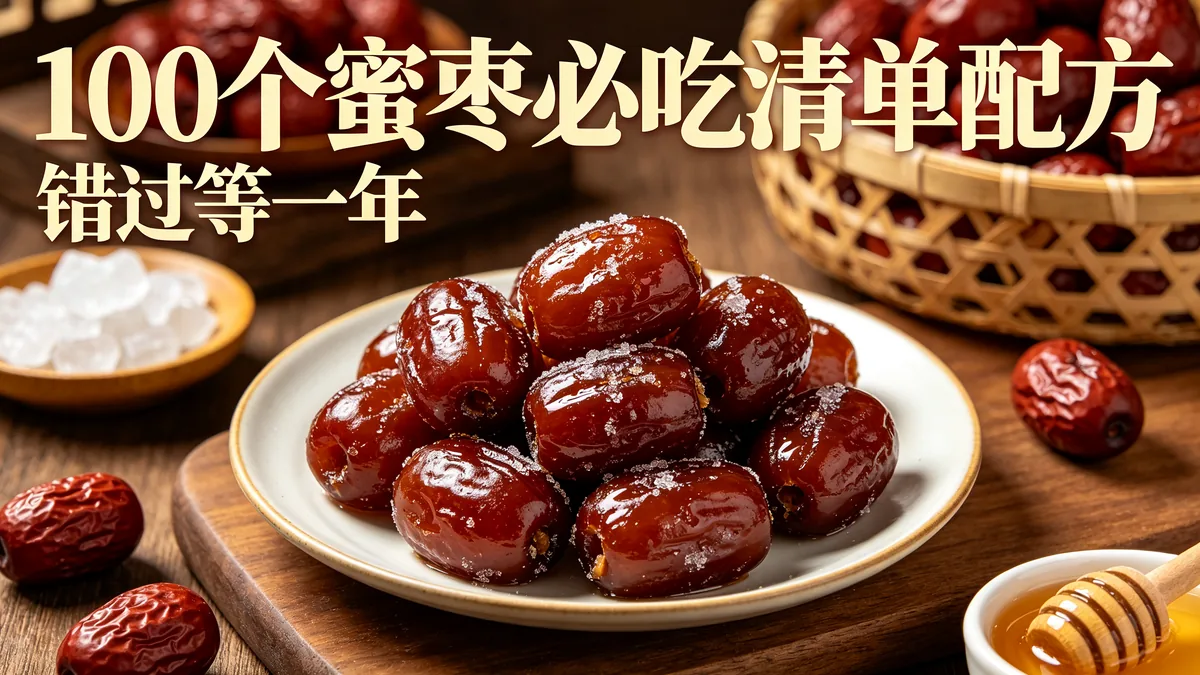 100个蜜枣必吃清单配方 错过等一年