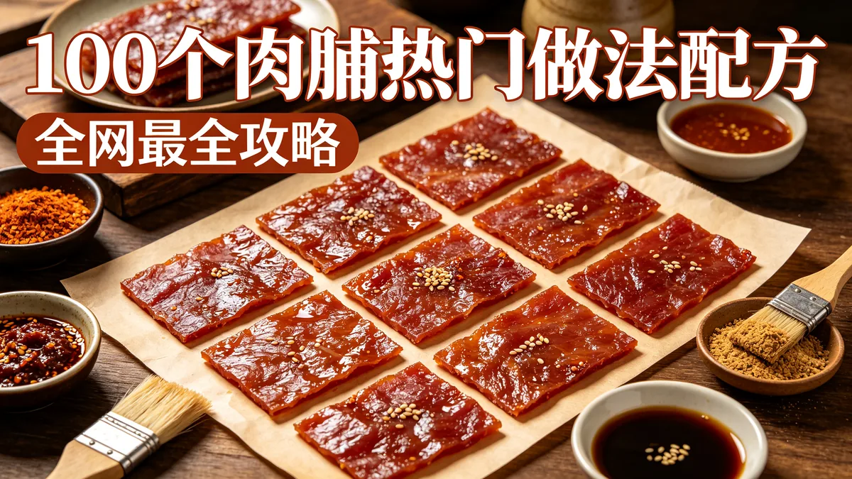 100个肉脯热门做法配方 全网最全攻略