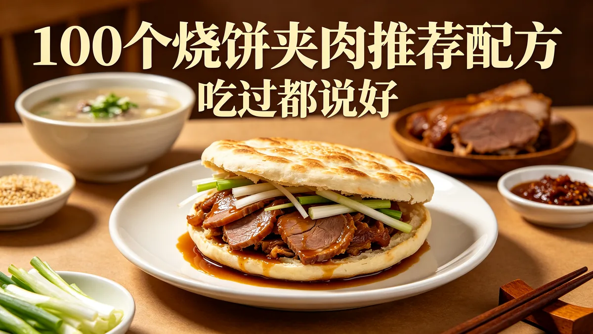 100个烧饼夹肉推荐配方 吃过都说好