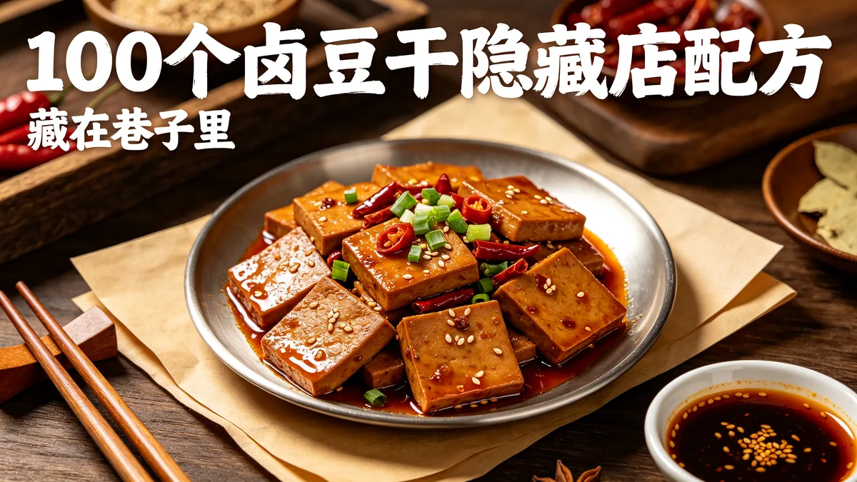 100个卤豆干隐藏店配方 藏在巷子里