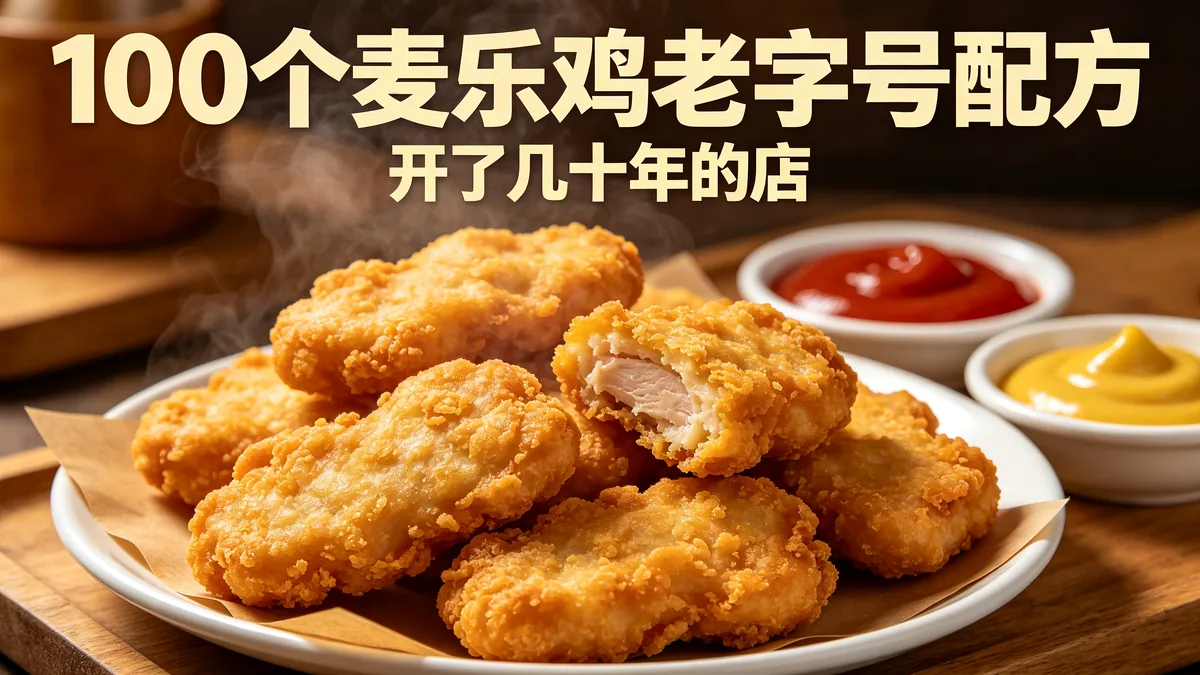 100个麦乐鸡老字号配方 开了几十年的店