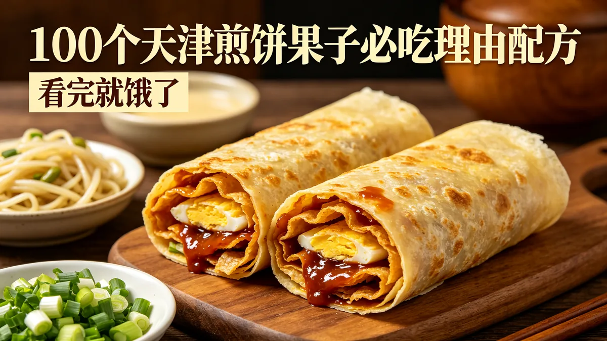 100个天津煎饼果子必吃理由配方 看完就饿了