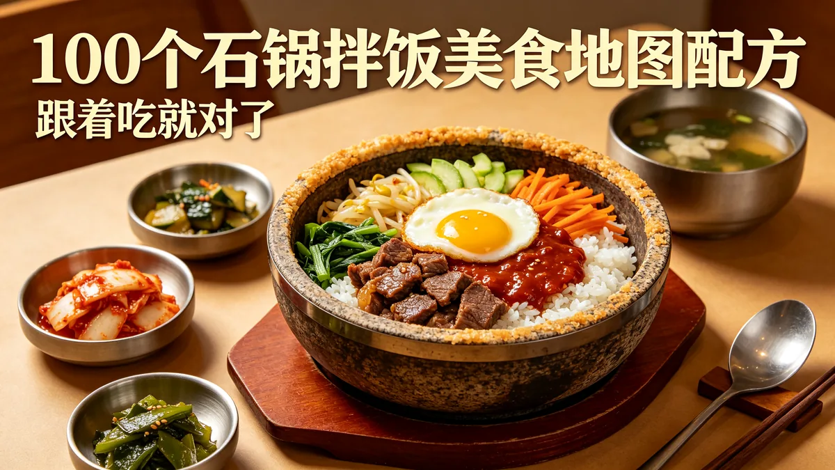 100个石锅拌饭美食地图配方 跟着吃就对了