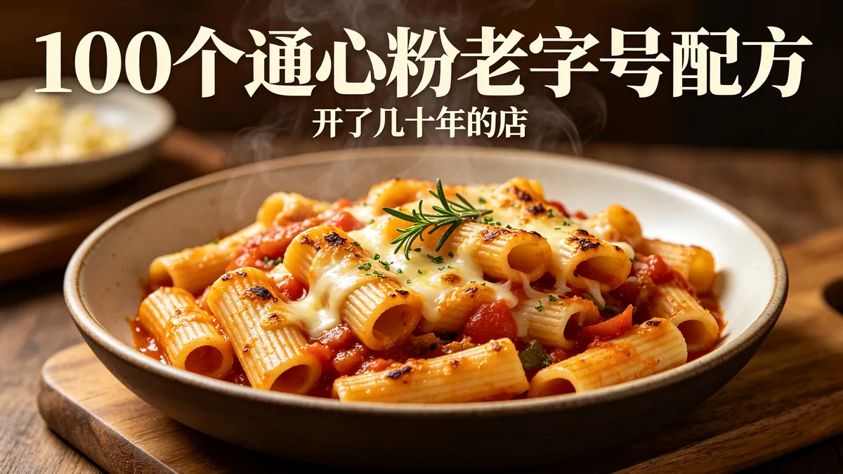 100个通心粉老字号配方 开了几十年的店