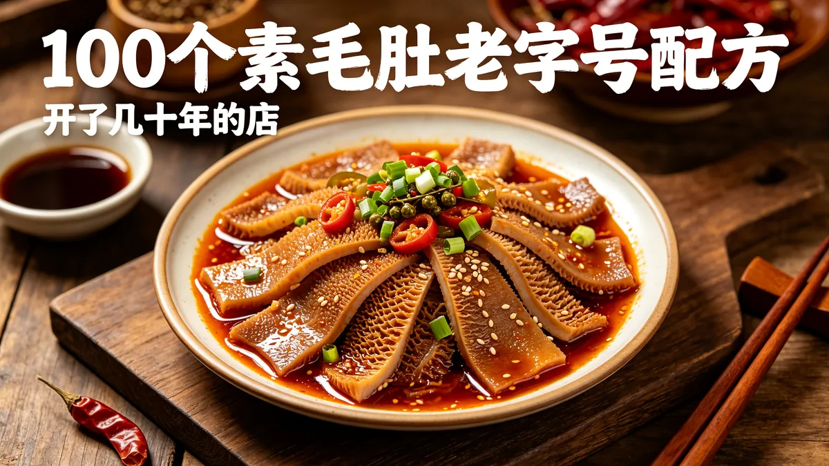 100个素毛肚老字号配方 开了几十年的店