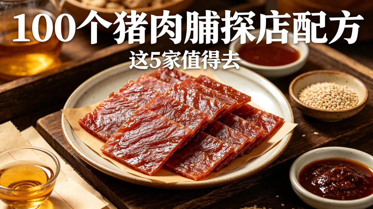 100个猪肉脯探店配方 这5家值得去