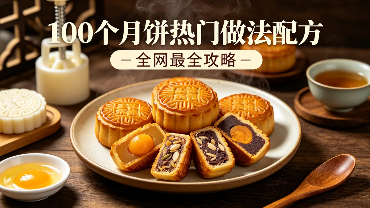 100个月饼热门做法配方 全网最全攻略