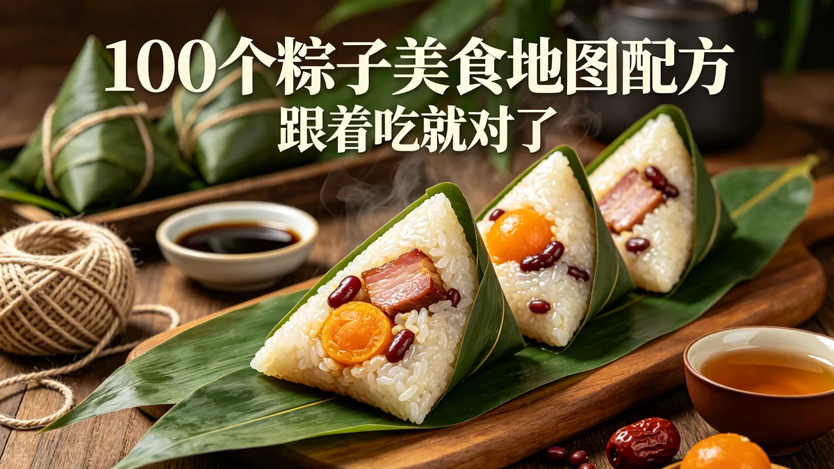 100个粽子美食地图配方 跟着吃就对了