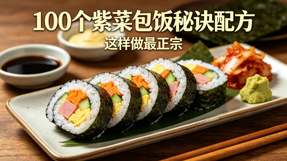 100个紫菜包饭秘诀配方 这样做最正宗