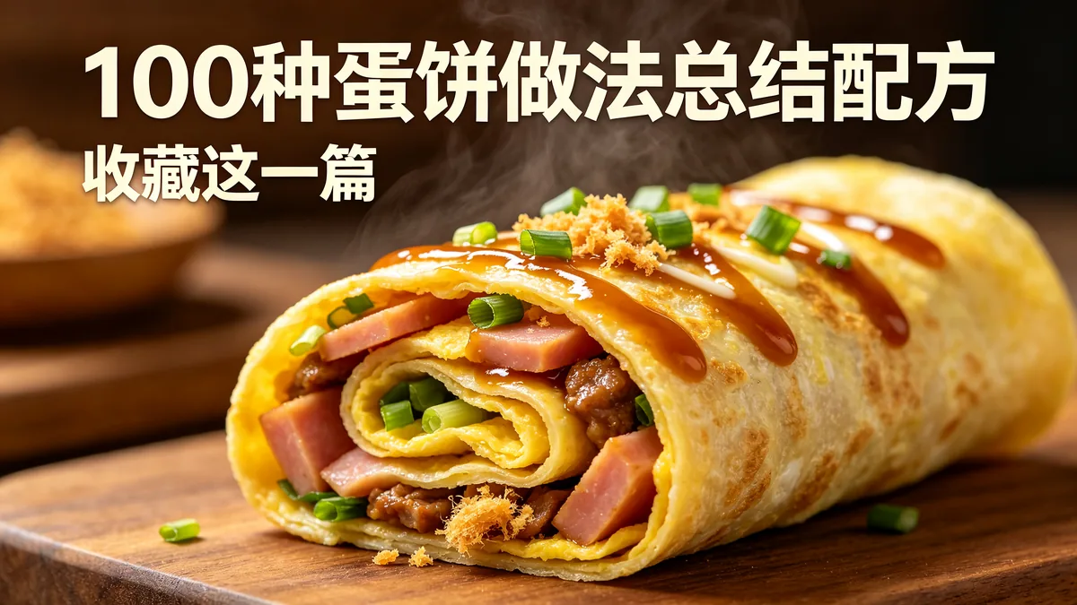100种蛋饼做法总结配方 收藏这一篇