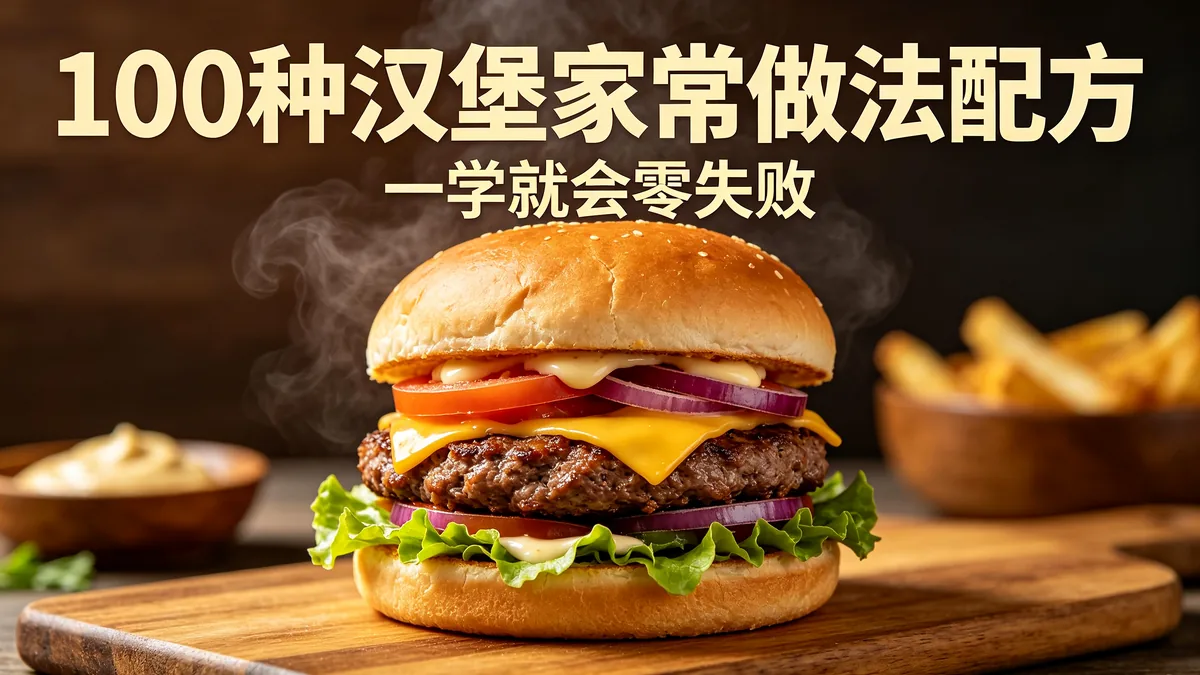 100种汉堡家常做法配方 一学就会零失败