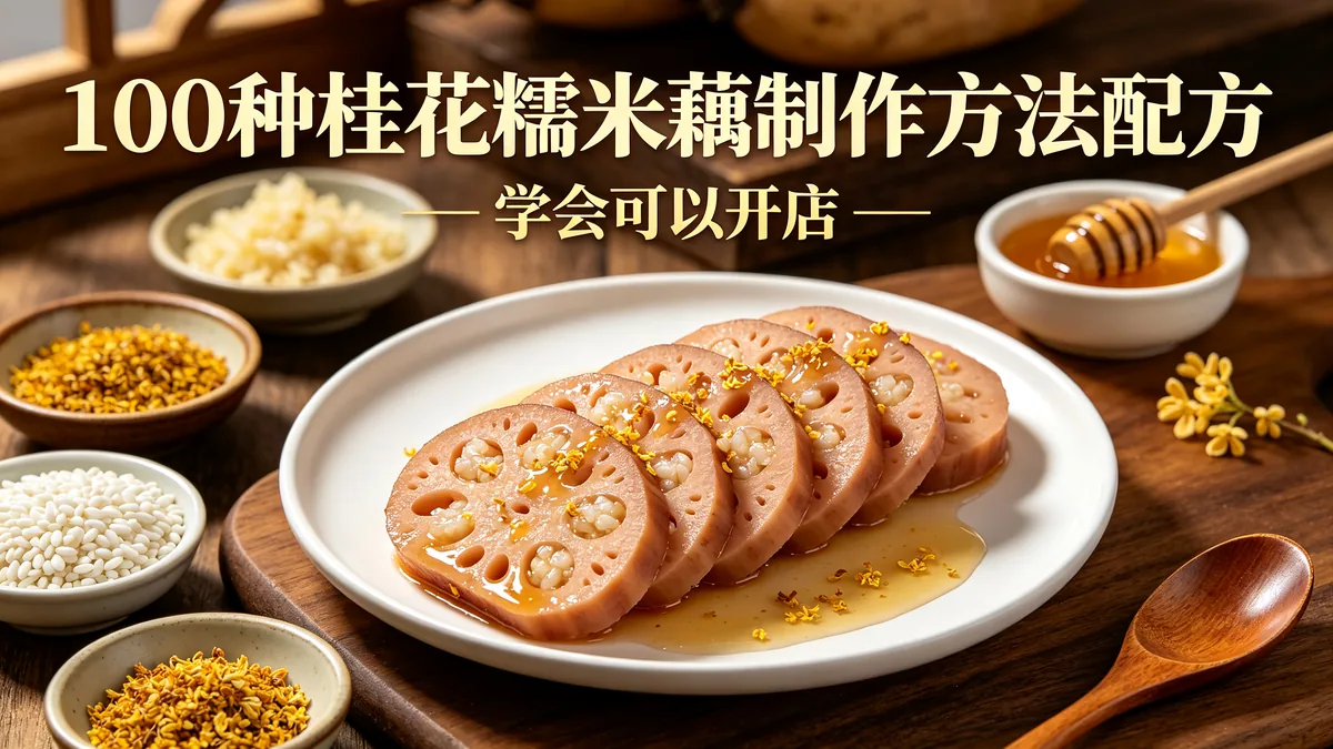 100种桂花糯米藕制作方法配方 学会可以开店