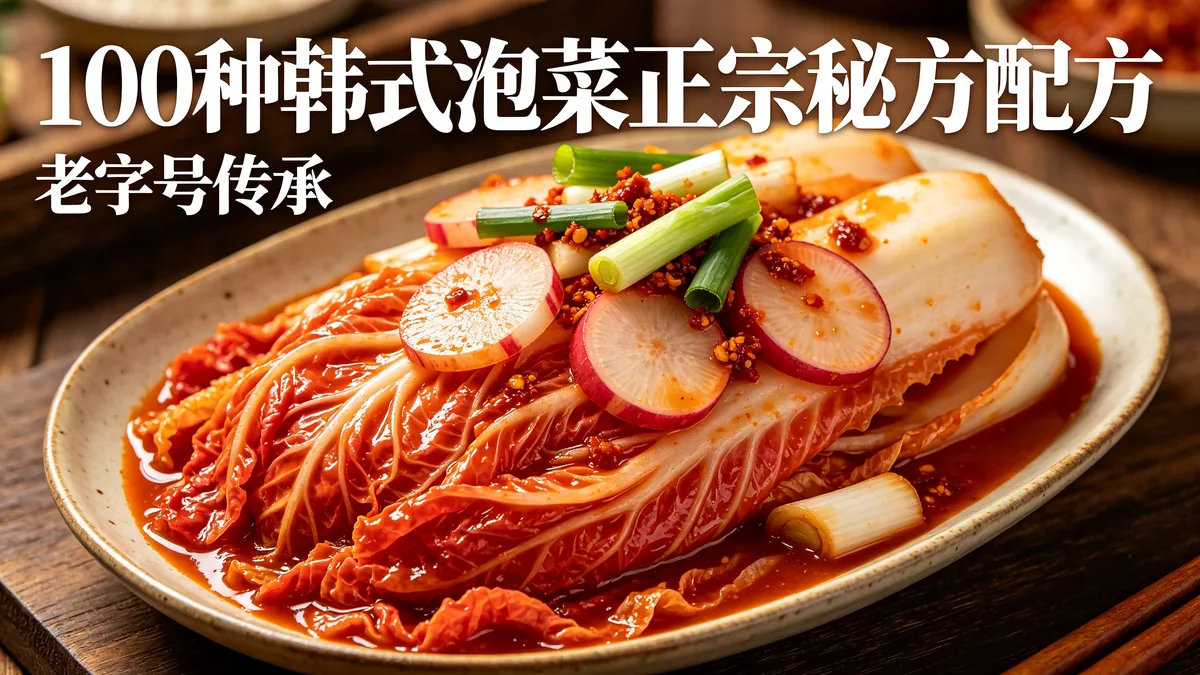 100种韩式泡菜正宗秘方配方 老字号传承
