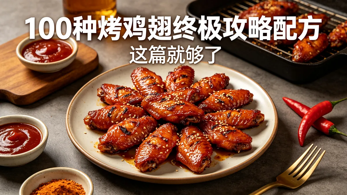 100种烤鸡翅终极攻略配方 这篇就够了