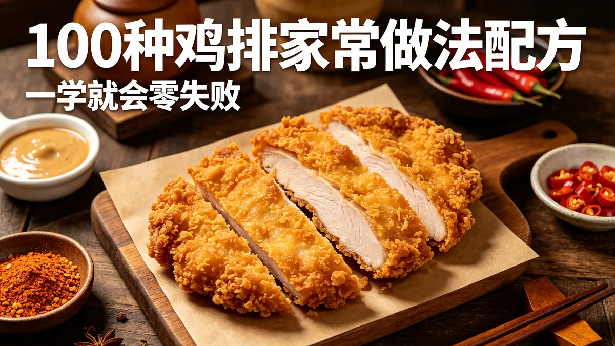 100种鸡排家常做法配方 一学就会零失败