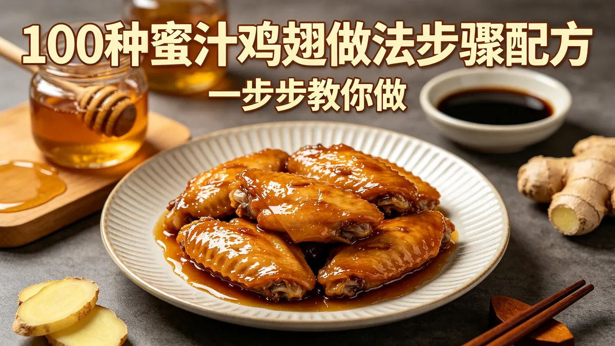 100种蜜汁鸡翅做法步骤配方 一步步教你做