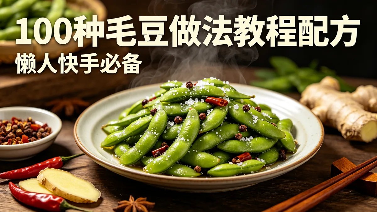 100种毛豆做法教程配方 懒人快手必备