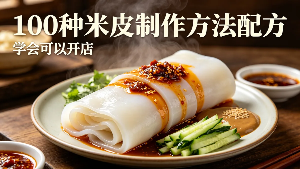 100种米皮制作方法配方 学会可以开店