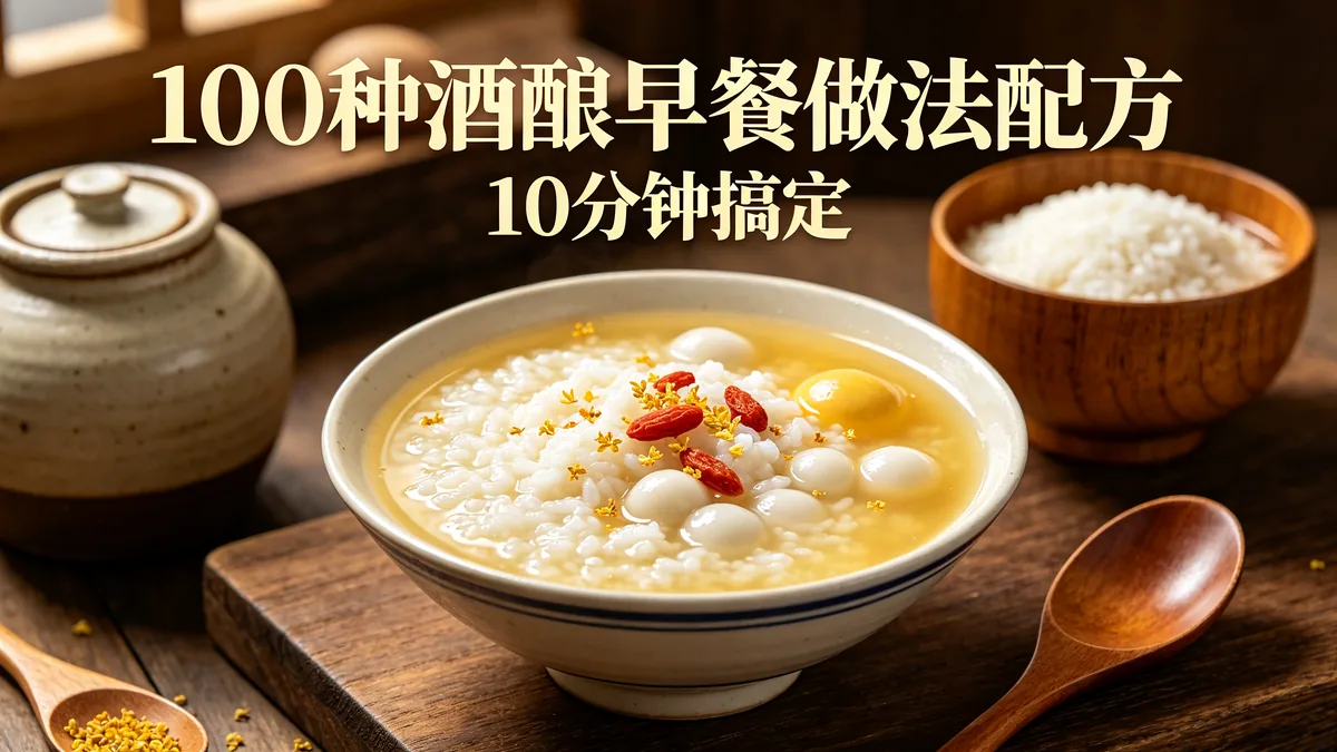 100种酒酿早餐做法配方 10分钟搞定