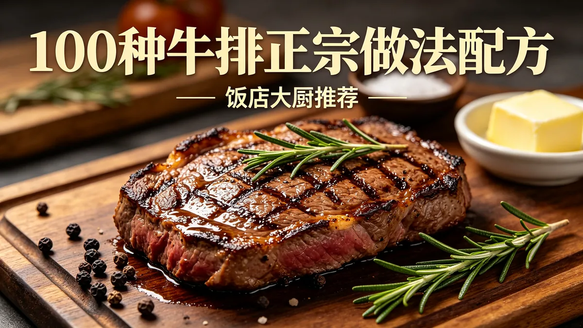 100种牛排正宗做法配方 饭店大厨推荐