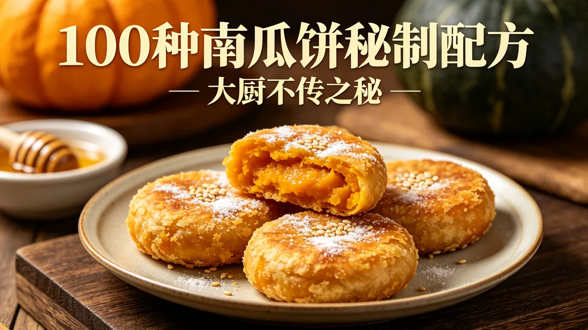 100种南瓜饼秘制配方 大厨不传之秘