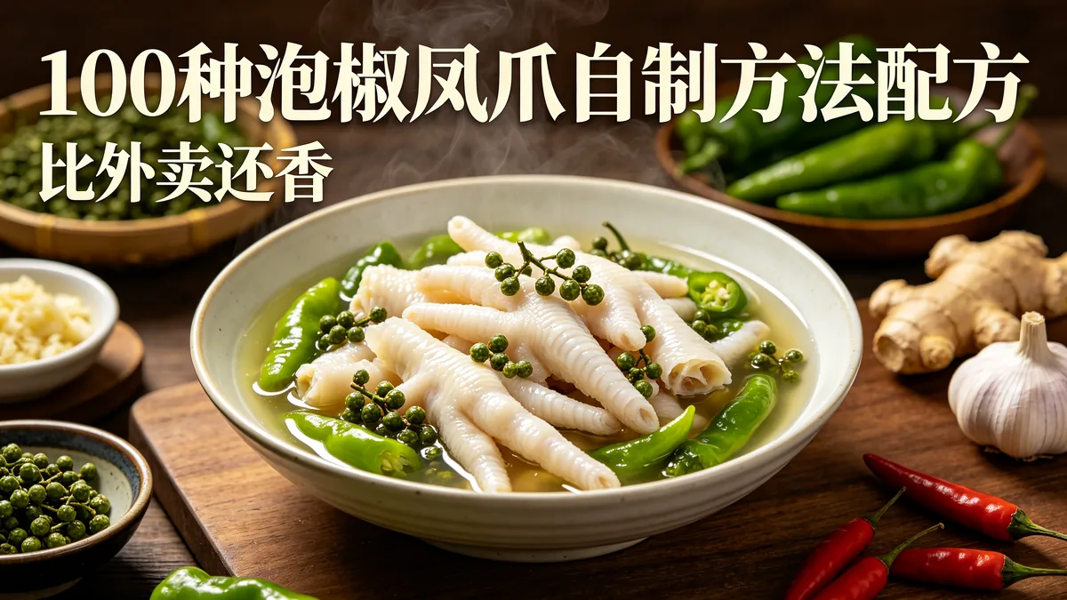 100种泡椒凤爪自制方法配方 比外卖还香