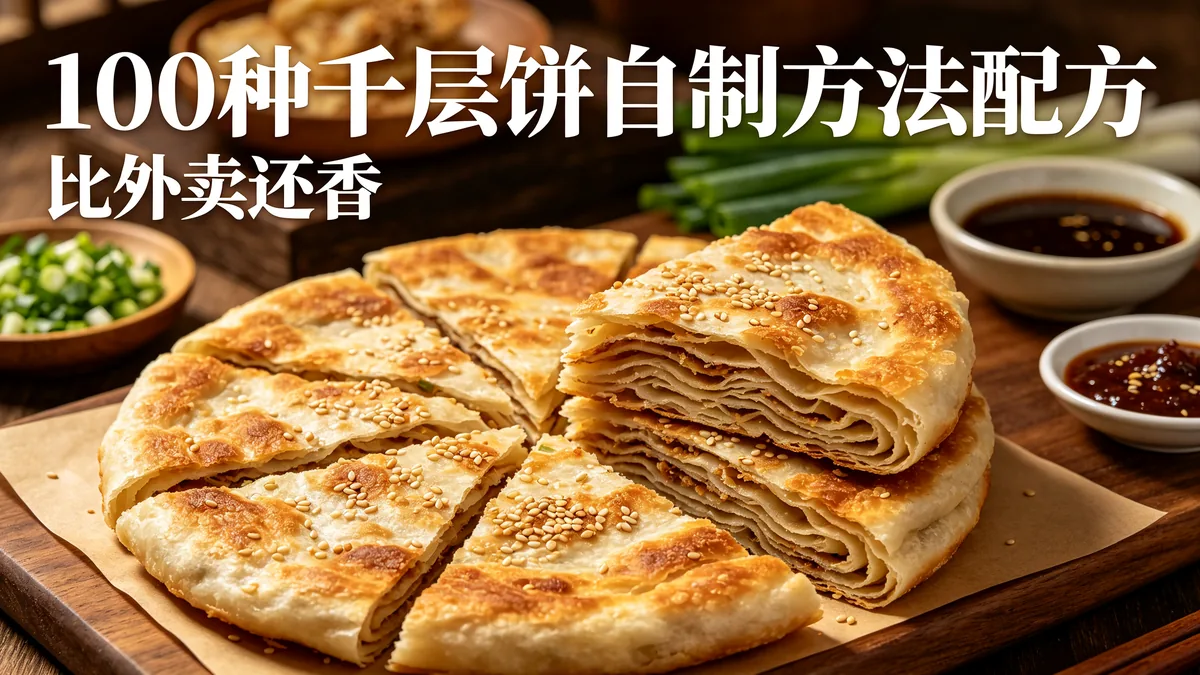 100种千层饼自制方法配方 比外卖还香