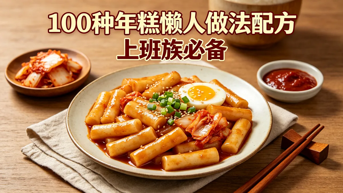 100种年糕懒人做法配方 上班族必备