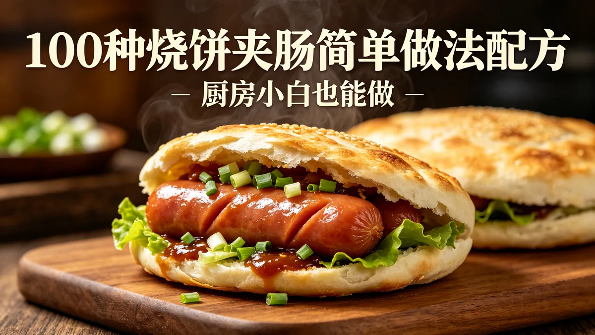 100种烧饼夹肠简单做法配方 厨房小白也能做