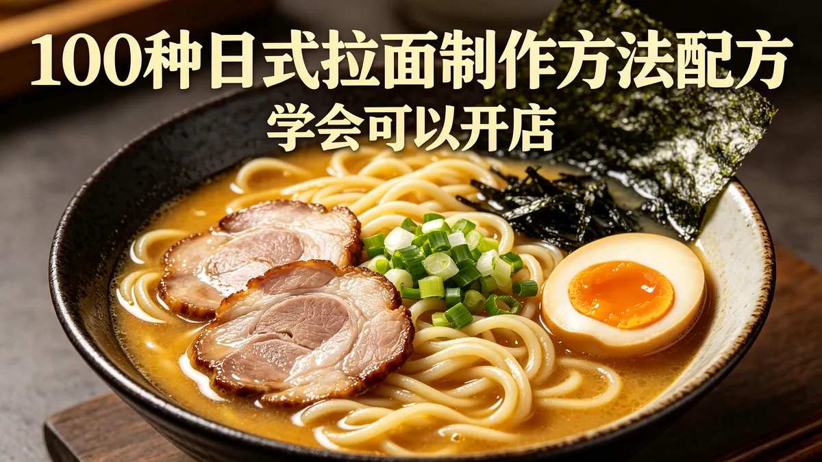 100种日式拉面制作方法配方 学会可以开店