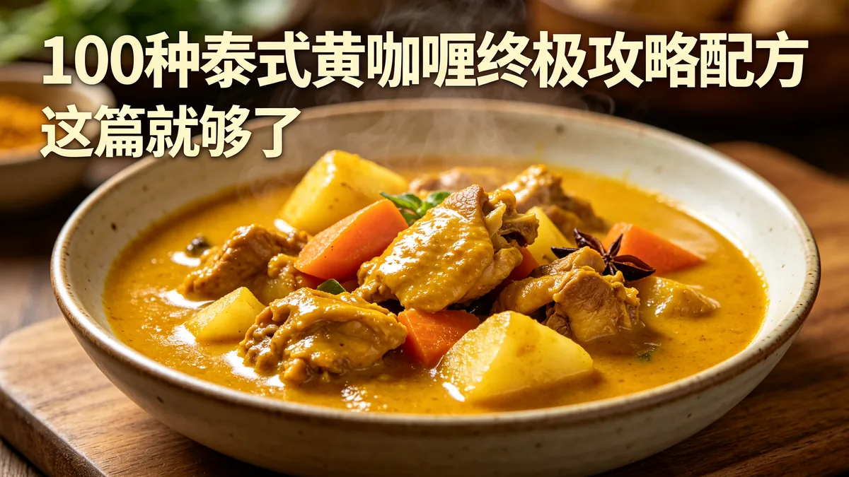 100种泰式黄咖喱终极攻略配方 这篇就够了
