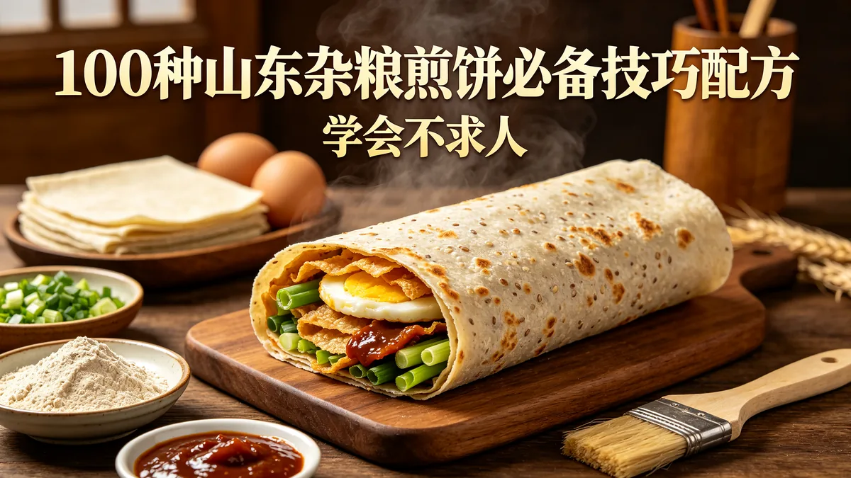 100种山东杂粮煎饼必备技巧配方 学会不求人