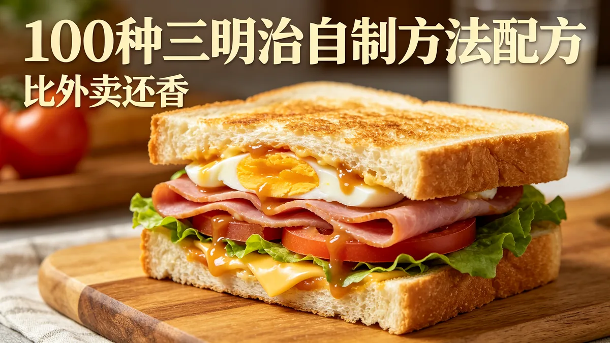 100种三明治自制方法配方 比外卖还香