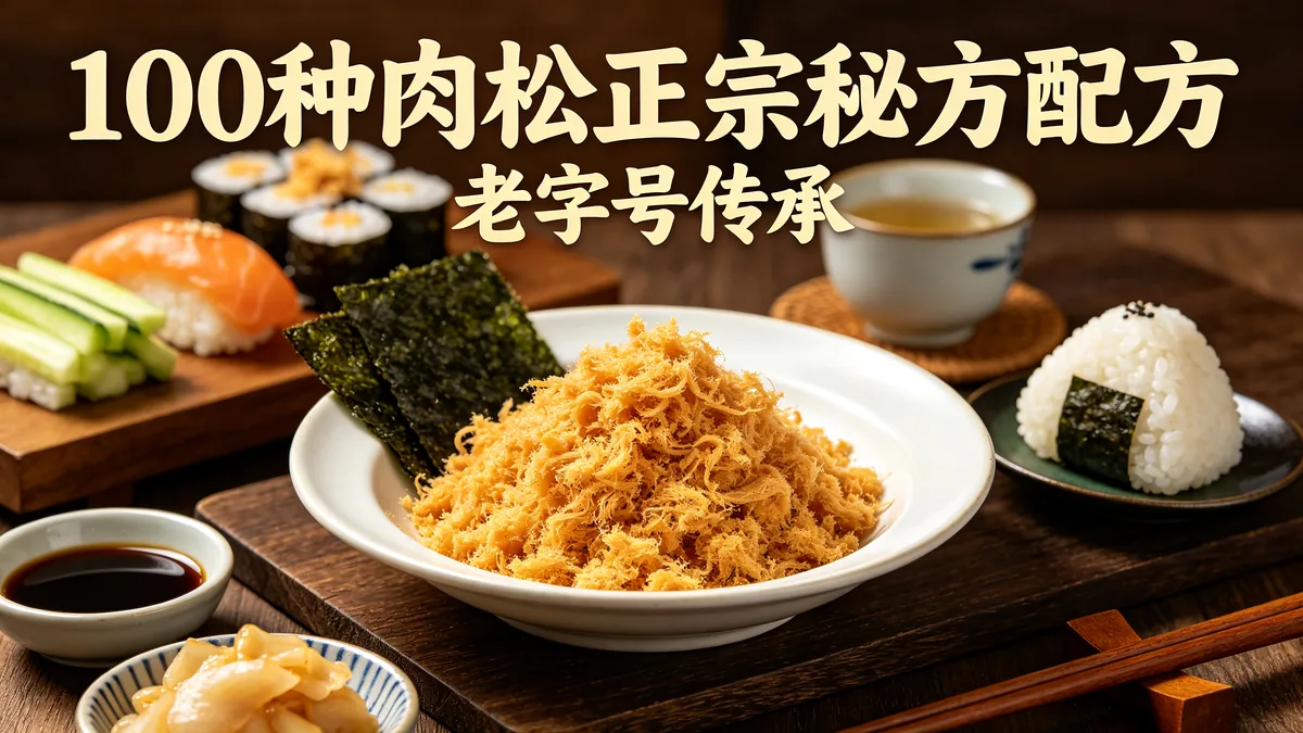 100种肉松正宗秘方配方 老字号传承