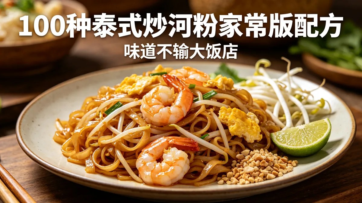 100种泰式炒河粉家常版配方 味道不输大饭店