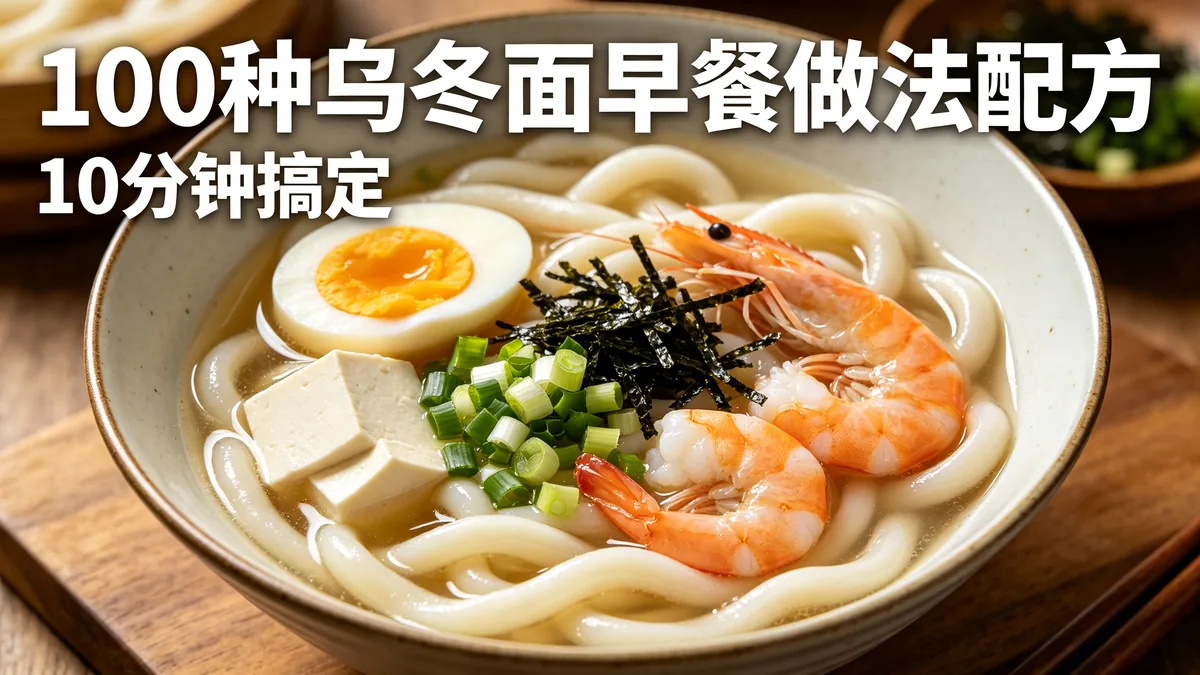 100种乌冬面早餐做法配方 10分钟搞定