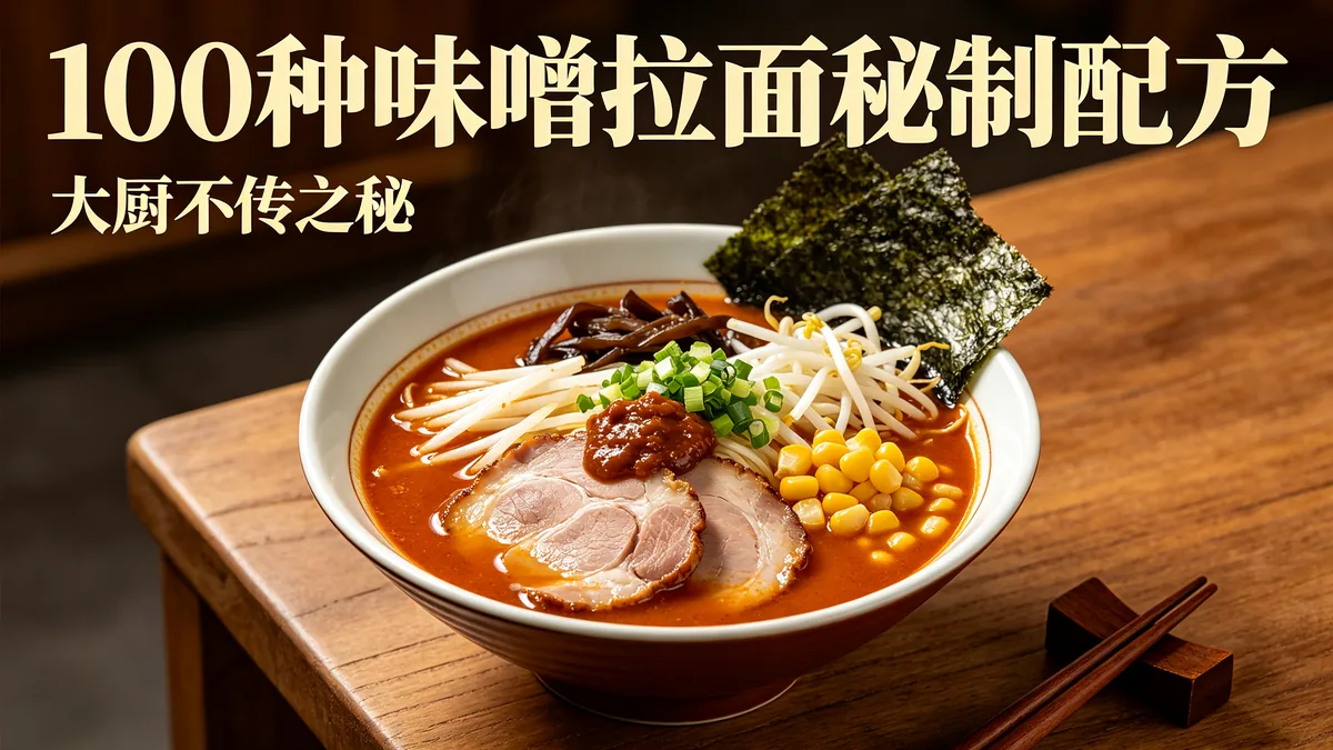 100种味噌拉面秘制配方 大厨不传之秘