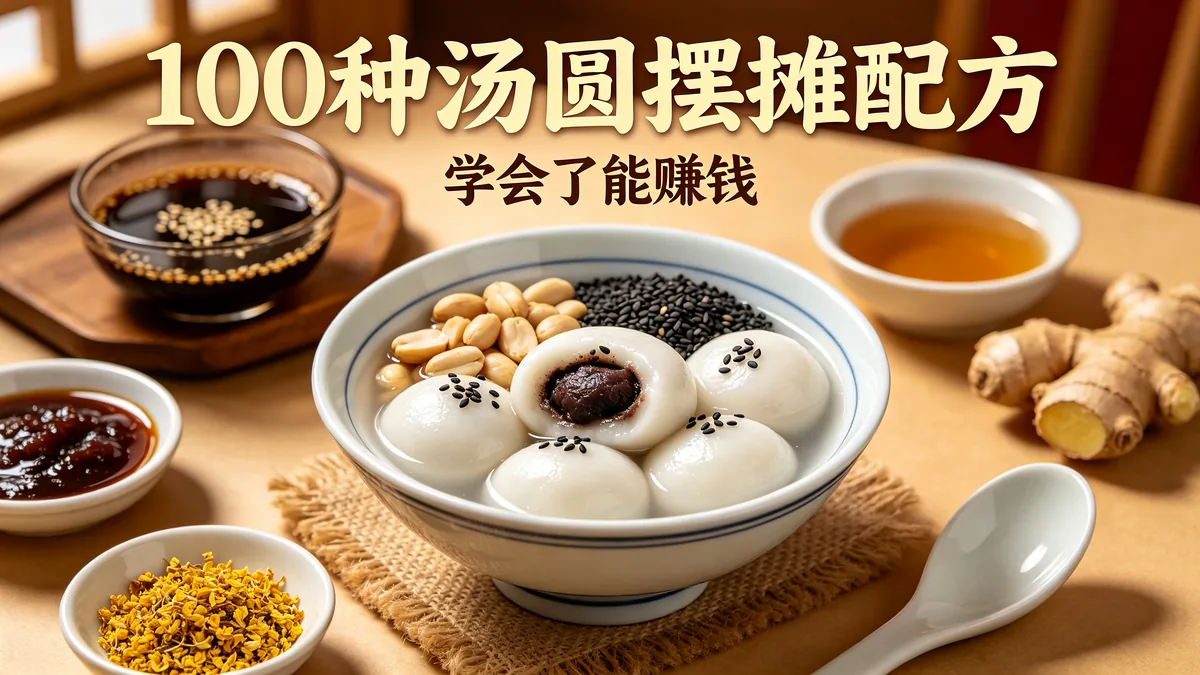 100种汤圆摆摊配方 学会了能赚钱