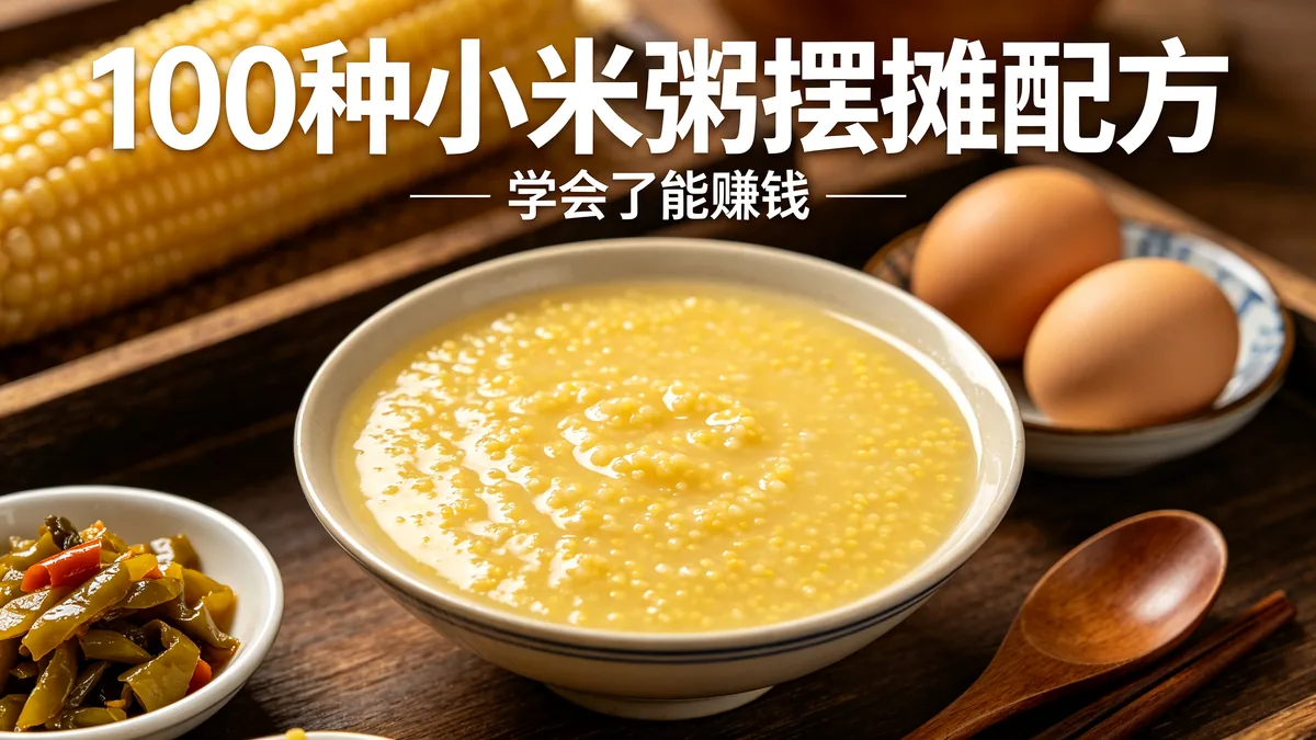 100种小米粥摆摊配方 学会了能赚钱