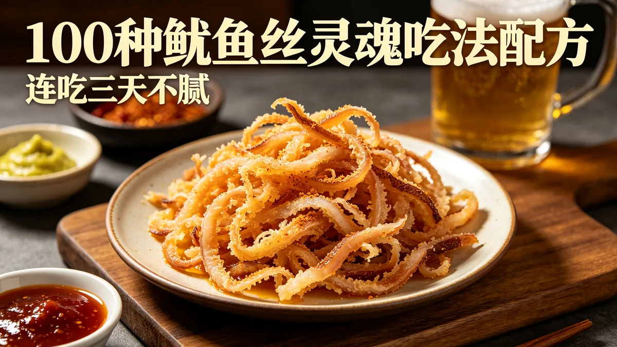 100种鱿鱼丝灵魂吃法配方 连吃三天不腻